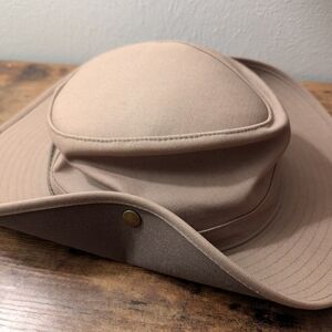 Canvas Outback Sun Hat in Taupe